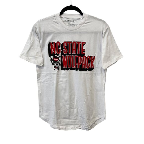 Pressbox NC State Wolfpack Graphic T Shirt Women M Crewneck White University NEW - Picture 1 of 6